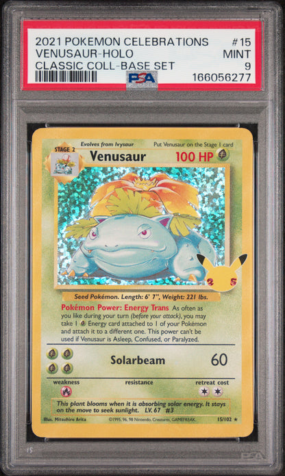 Venusaur 15/102 Celebrations Classic Collection - PSA 9