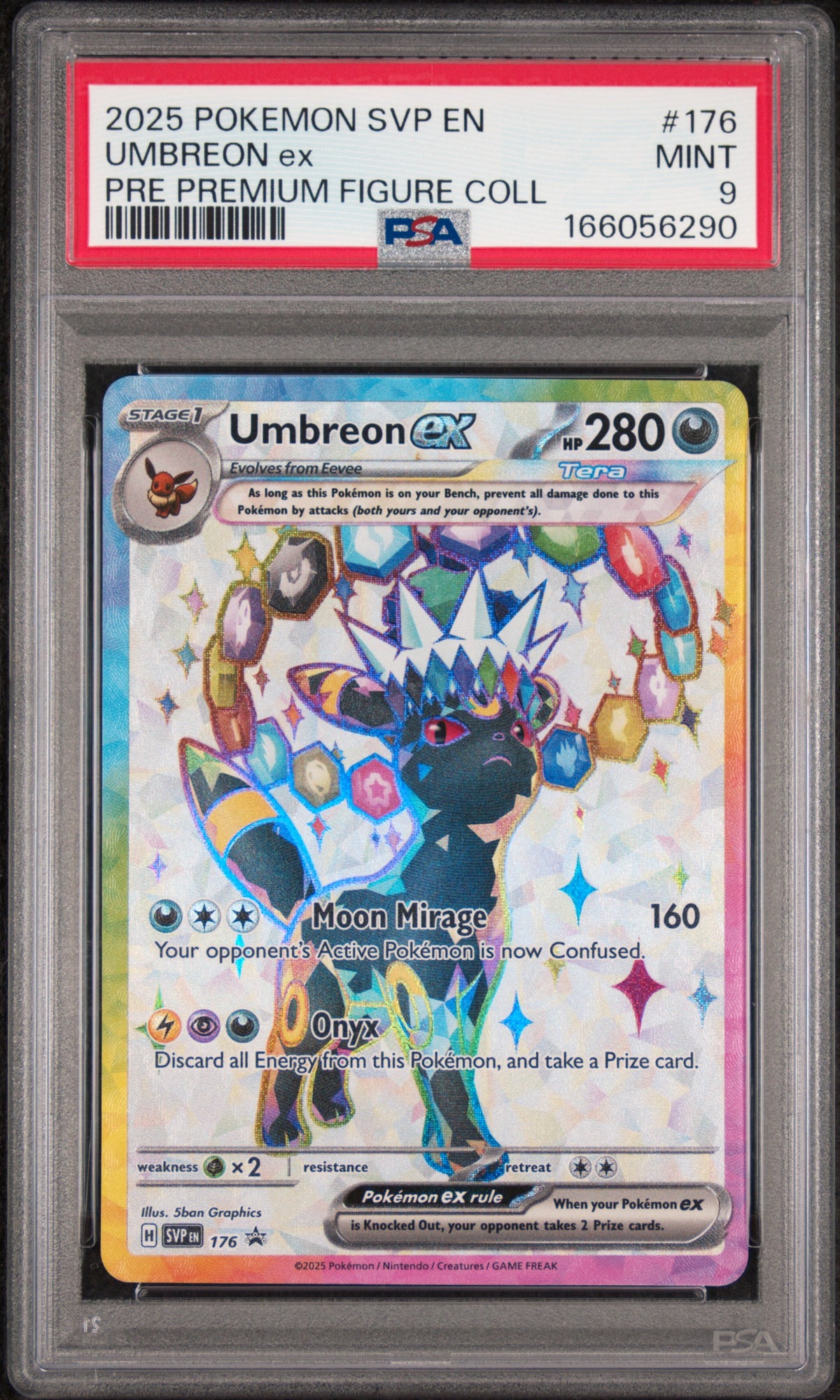 Umbreon ex 176 Prismatic Evolutions BSP — PSA 9