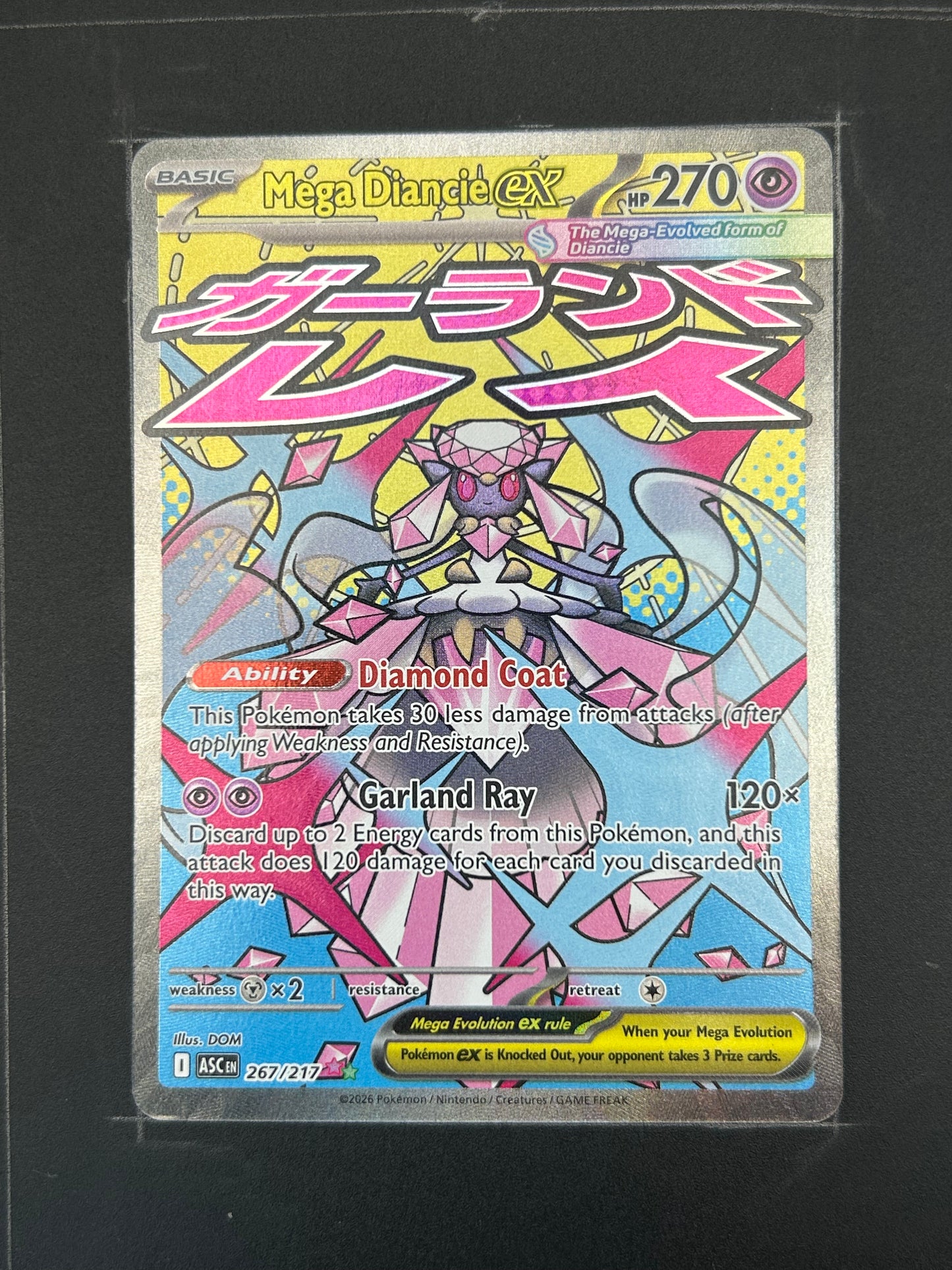 Mega Diancie ex 267/217 [NM]
